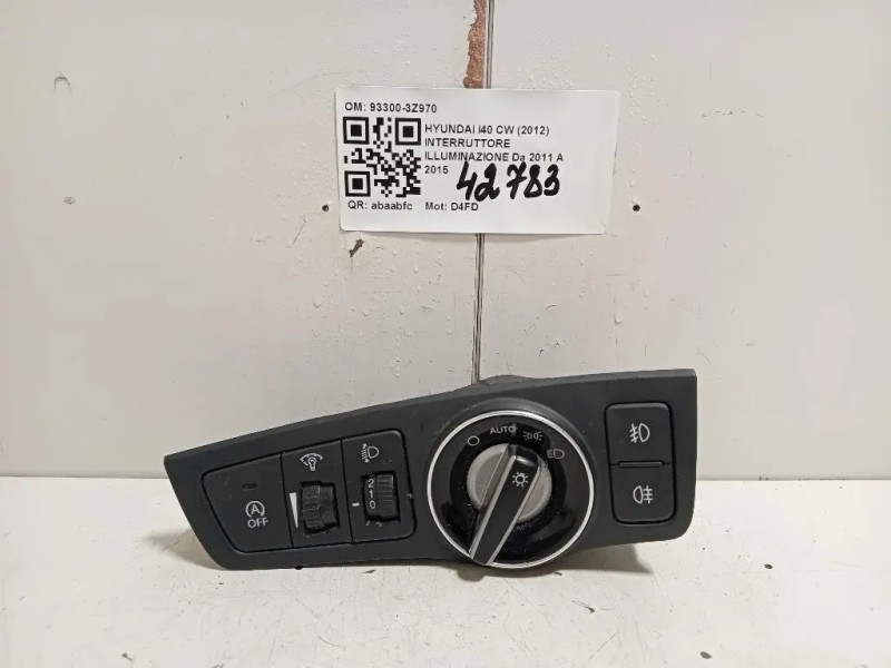 Interruttore Illuminazione 93300-3Z970 Hyundai I40 CW 2012