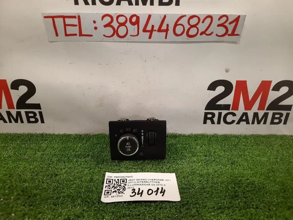 Interruttore Illuminazione P68029275AD Jeep Grand Cherokee IV 2011