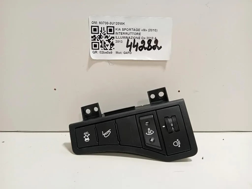 Interruttore Illuminazione 93700-3U120WK Kia Sportage III 2010