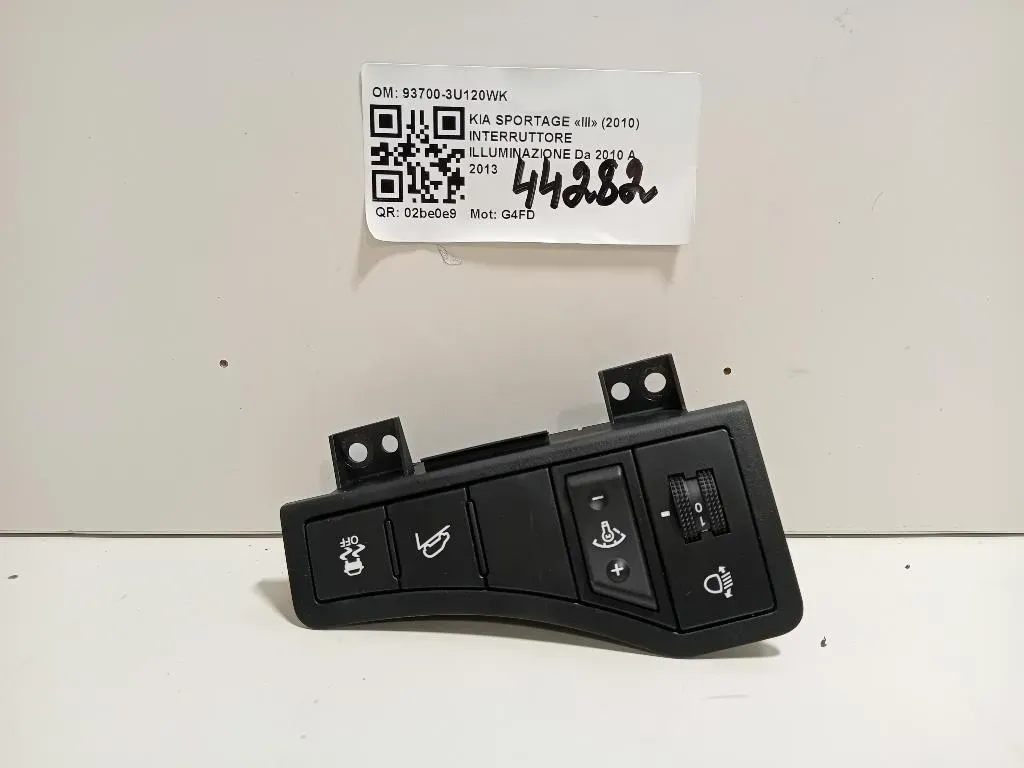 Interruttore Illuminazione 93700-3U120WK Kia Sportage III 2010