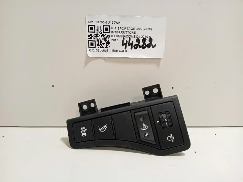 Interruttore Illuminazione 93700-3U120WK Kia Sportage III 2010