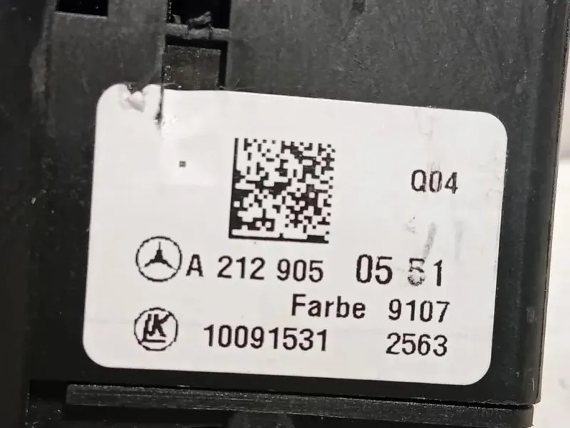 Interruttore Illuminazione A2129050551 Mercedes Classe C W204 2011