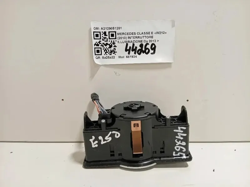 Interruttore Illuminazione A2129051251 Mercedes Classe E W212 2013