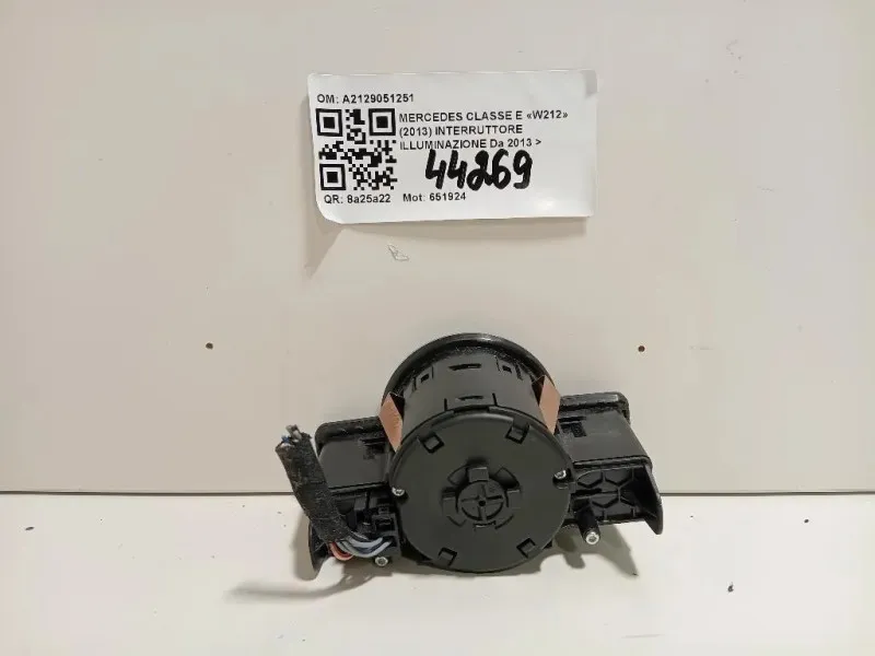 Interruttore Illuminazione A2129051251 Mercedes Classe E W212 2013