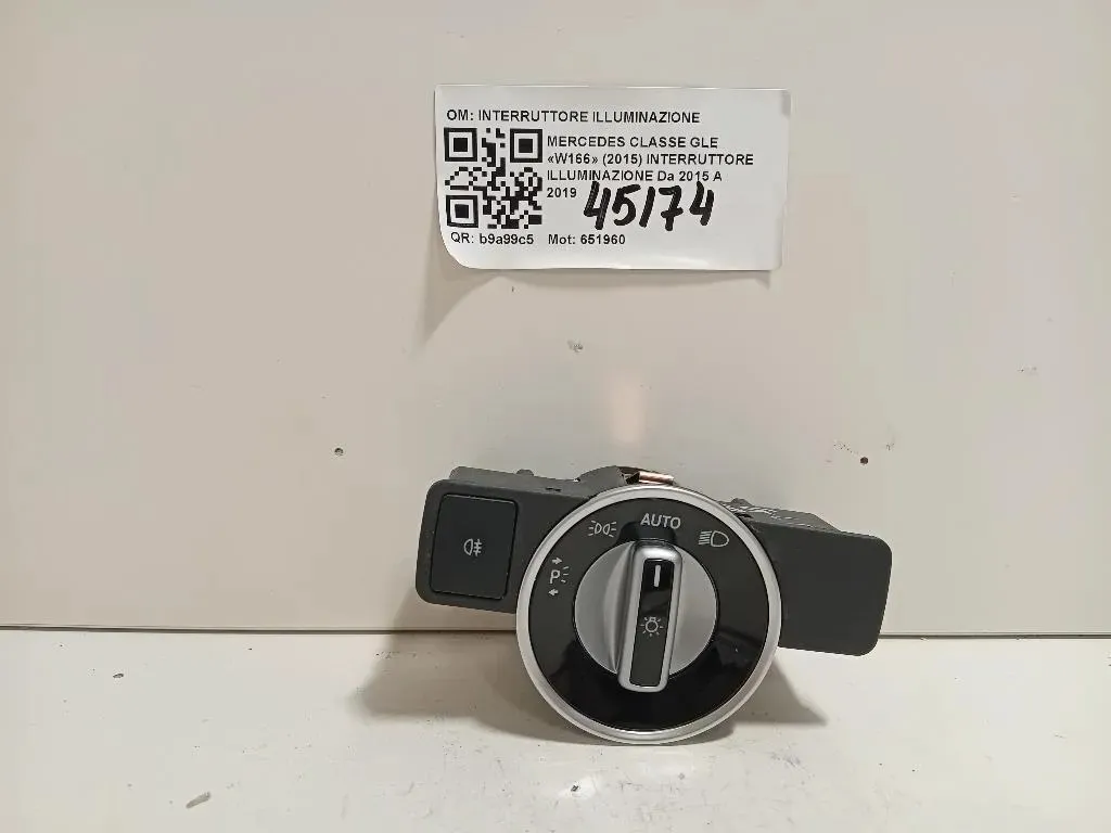 Interruttore Illuminazione INTERRUTTORE ILLUMINAZIONE Mercedes Classe GLE W166 2015