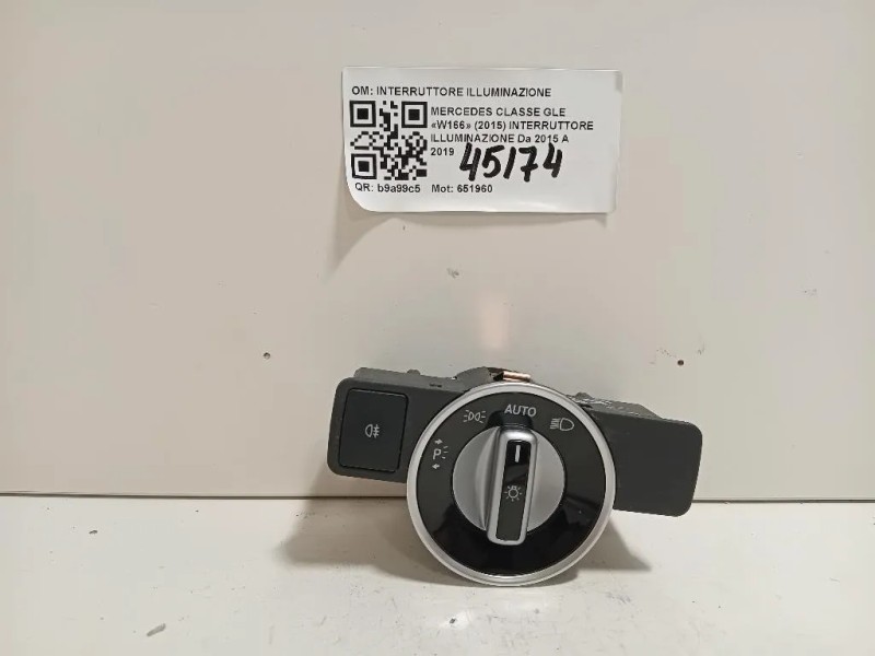 Interruttore Illuminazione INTERRUTTORE ILLUMINAZIONE Mercedes Classe GLE W166 2015