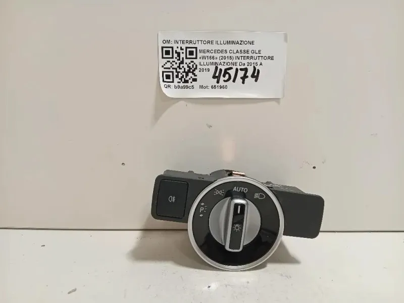 Interruttore Illuminazione INTERRUTTORE ILLUMINAZIONE Mercedes Classe GLE W166 2015