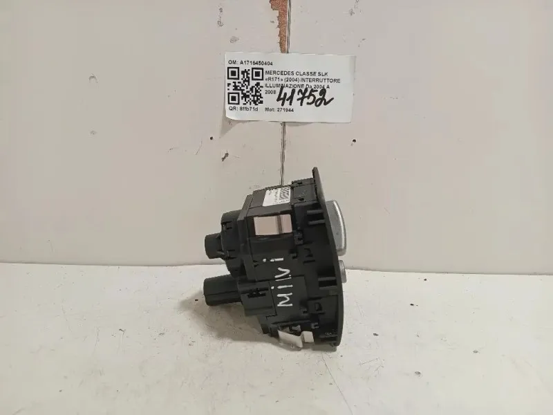 Interruttore Illuminazione A1715450404 Mercedes Classe SLK R171 2004