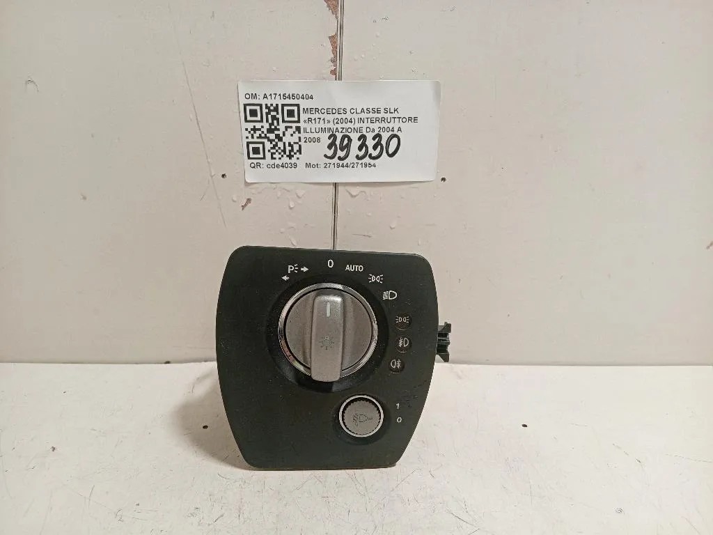Interruttore Illuminazione A1715450404 Mercedes Classe SLK R171 2004