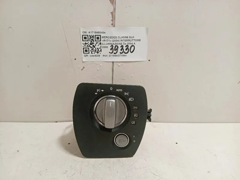 Interruttore Illuminazione A1715450404 Mercedes Classe SLK R171 2004