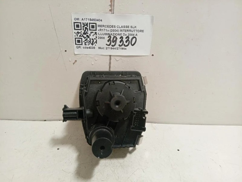 Interruttore Illuminazione A1715450404 Mercedes Classe SLK R171 2004