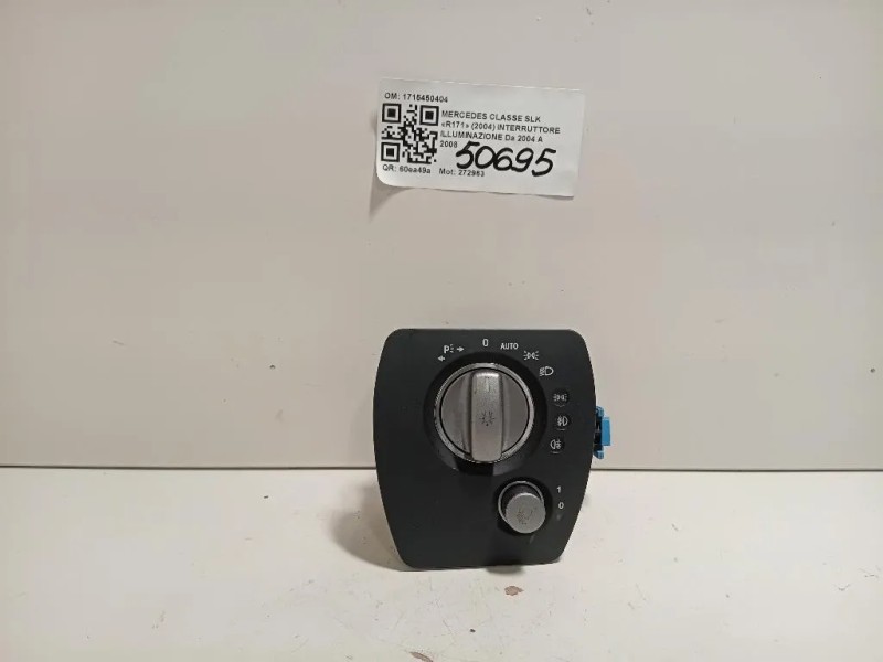 Interruttore Illuminazione 1715450404 Mercedes Classe SLK R171 2004