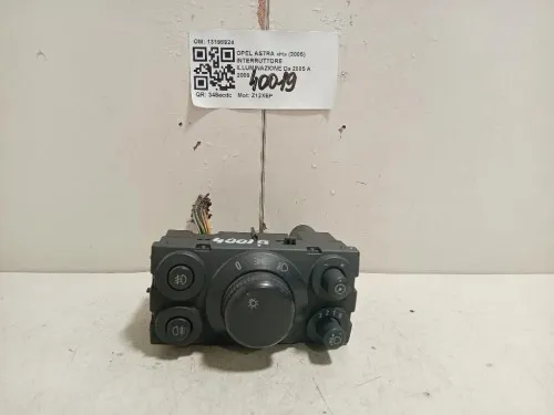 Interruttore Illuminazione 13198924 Opel Astra H 2005