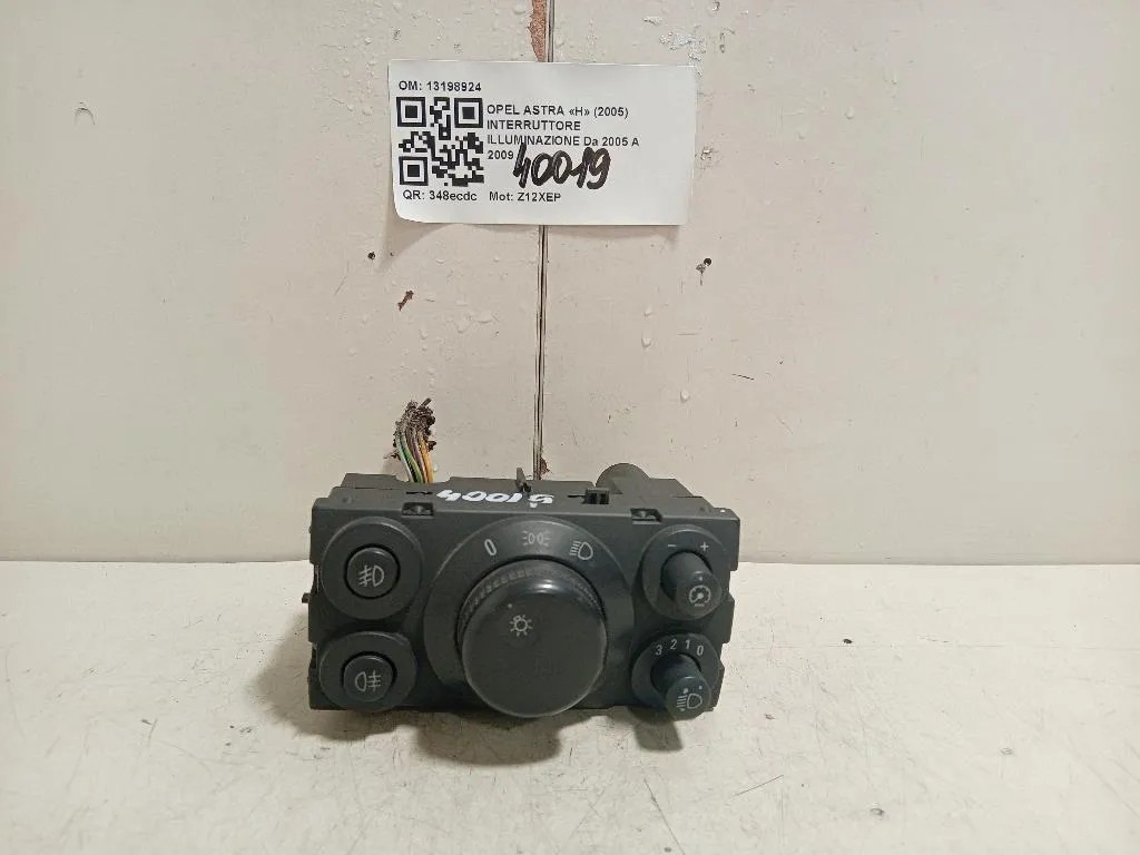 Interruttore Illuminazione 13198924 Opel Astra H 2005
