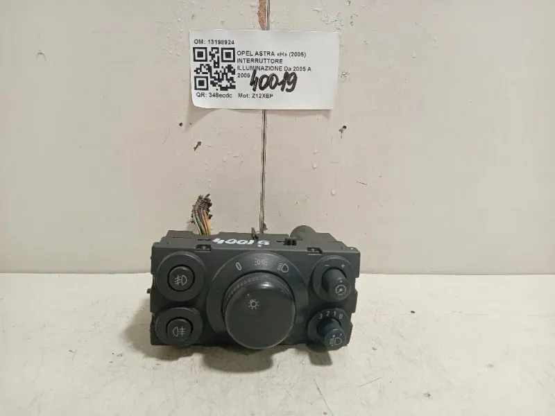 Interruttore Illuminazione 13198924 Opel Astra H 2005