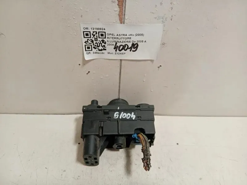 Interruttore Illuminazione 13198924 Opel Astra H 2005