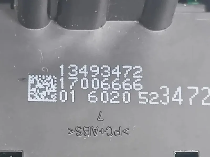 Interruttore Illuminazione 13493472 Opel Astra K 2016