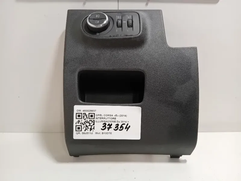 Interruttore Illuminazione 460029937 Opel Corsa E 2014