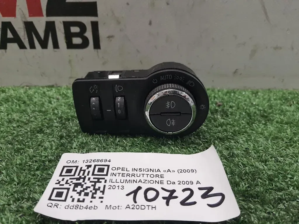 Interruttore Illuminazione 13268694 Opel Insignia A 2009