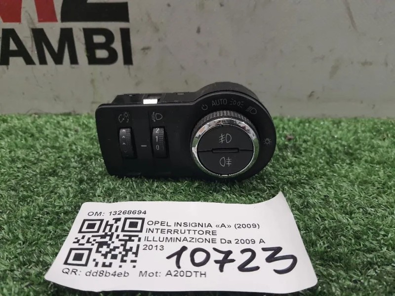 Interruttore Illuminazione 13268694 Opel Insignia A 2009