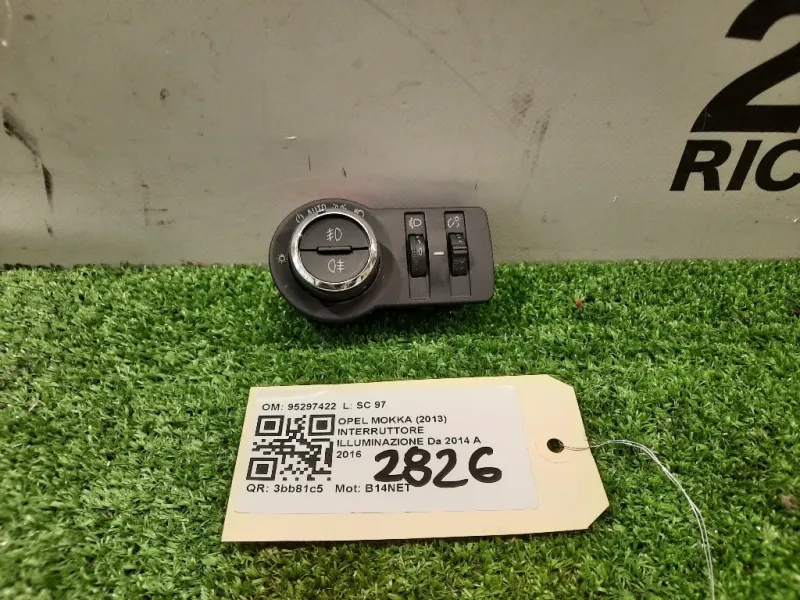 Interruttore Illuminazione 95297422 Opel Mokka 2013