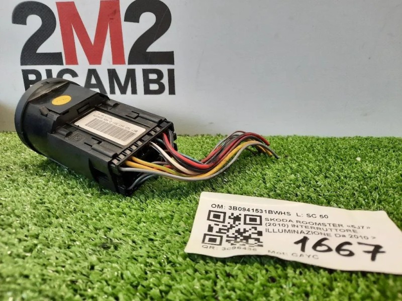 Interruttore Illuminazione 3B0941531B Skoda Roomster 5J7 2010