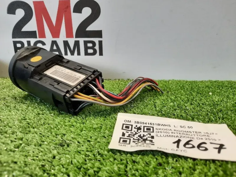 Interruttore Illuminazione 3B0941531B Skoda Roomster 5J7 2010