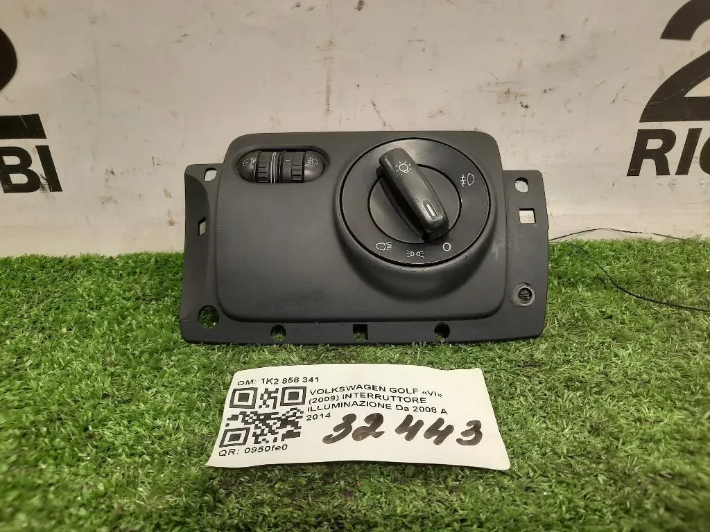 Interruttore Illuminazione 1K2 858 341 Volkswagen GOLF VI 2009