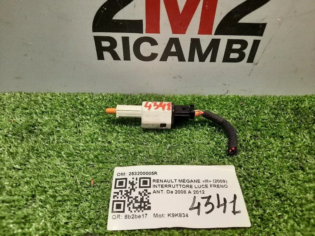 Interruttore LUCE Freno ANT 253200005R PRDALE Renault Mégane III 2009