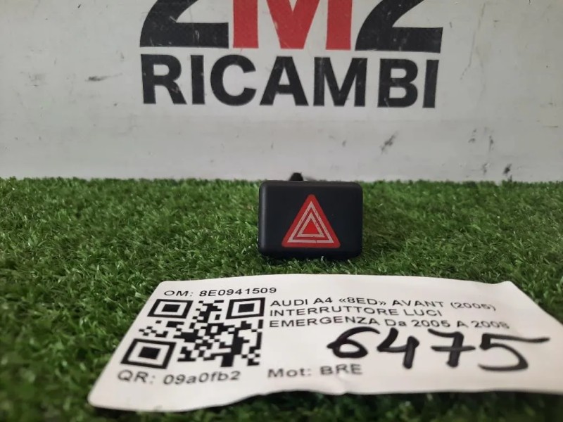 Interruttore LUCI Emergenza 8E0941509 Audi A4 8ED Avant 2005