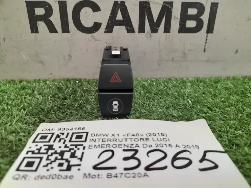 Interruttore LUCI Emergenza 9354186 Bmw X1 F48 2015