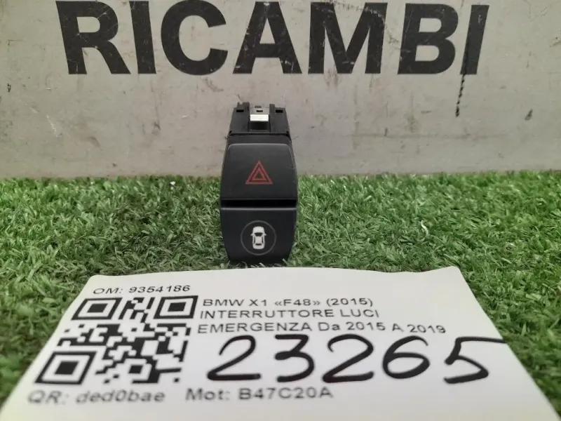 Interruttore LUCI Emergenza 9354186 Bmw X1 F48 2015