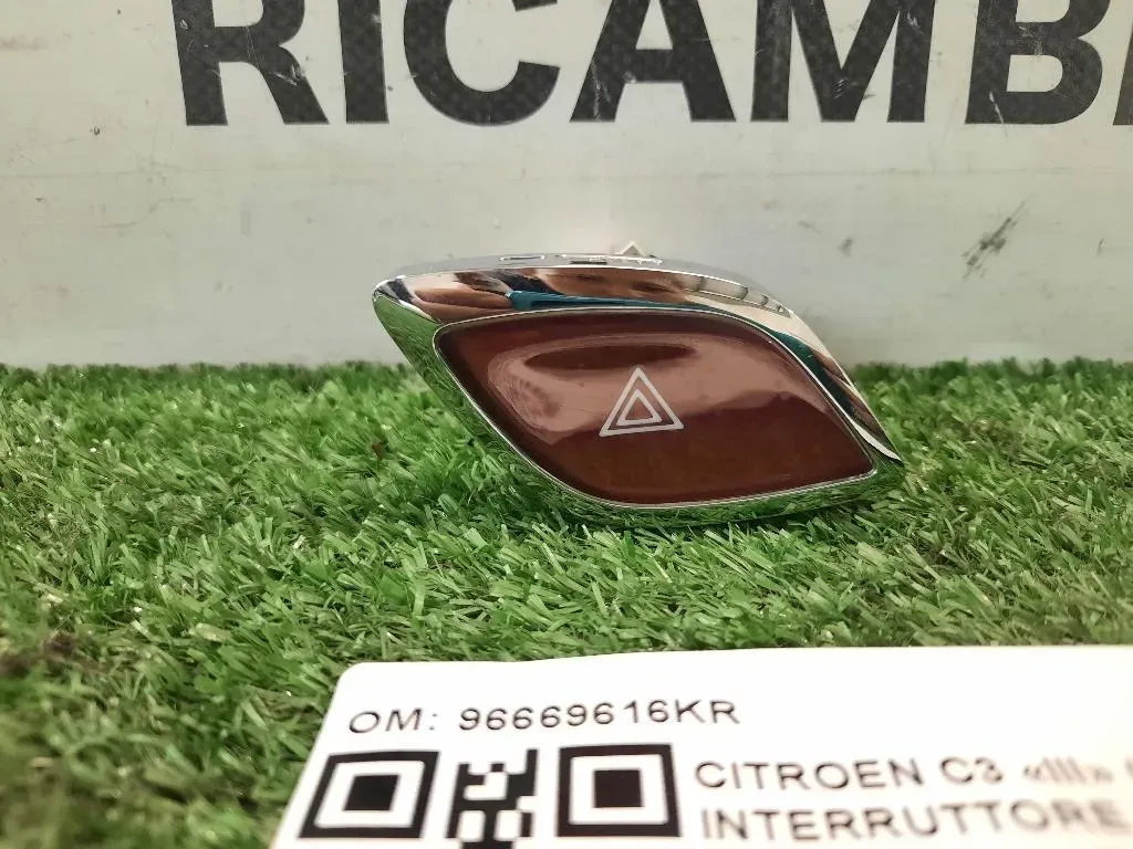 Interruttore LUCI Emergenza 96669616KR Citroen C3 III 2016