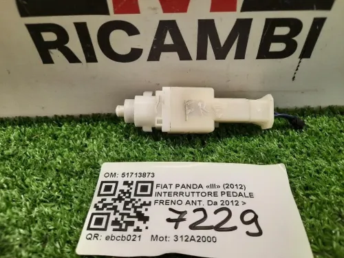 Interruttore Pedale Freno ANT 51713873 Fiat Panda III 2012