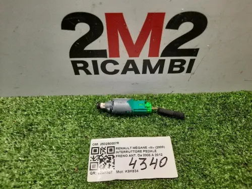 Interruttore Pedale Freno ANT 253250007R PEDALE Renault Mégane III 2009