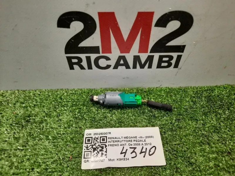Interruttore Pedale Freno ANT 253250007R PEDALE Renault Mégane III 2009
