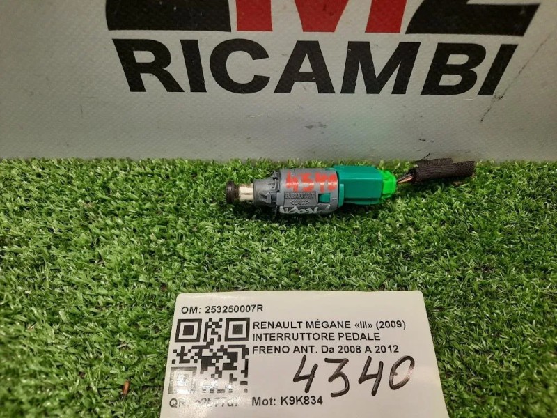 Interruttore Pedale Freno ANT 253250007R PEDALE Renault Mégane III 2009