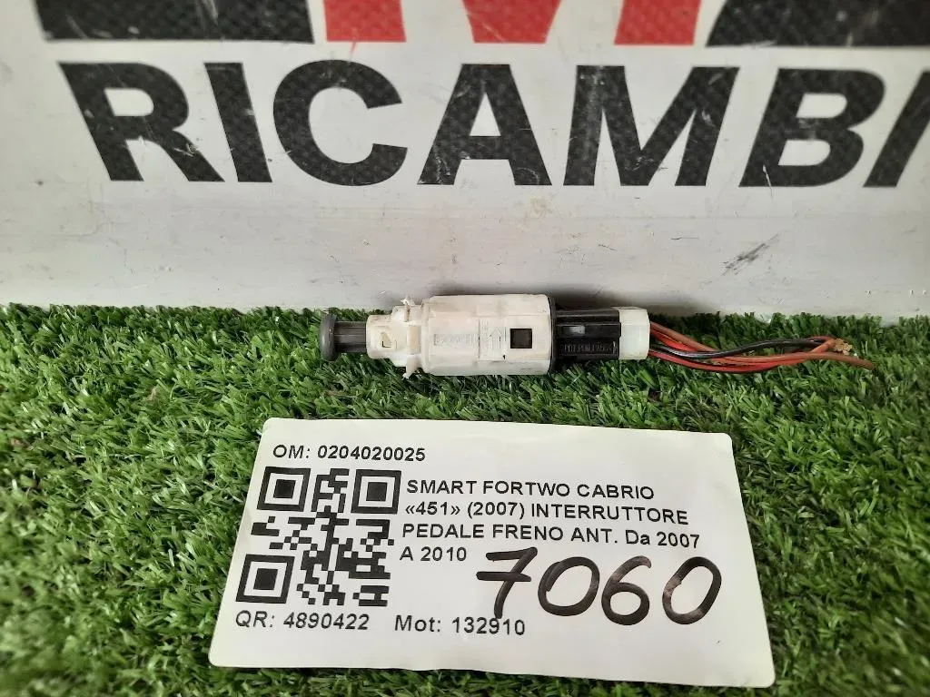 Interruttore Pedale Freno ANT 0204020025 Smart Fortwo Cabrio 451 2007