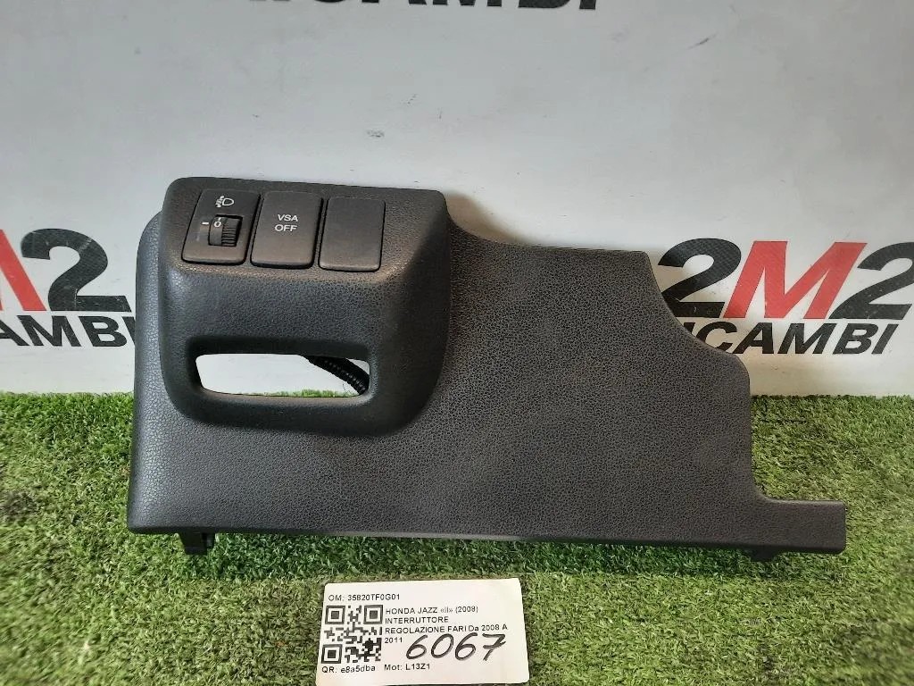 Interruttore Regolazione FARI 35820TF0G01 Honda JAZZ II 2008