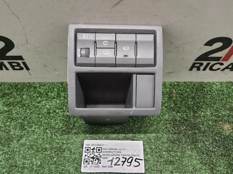 Interruttore Regolazione FARI 0K2JA6649044 Kia Carens II 2002