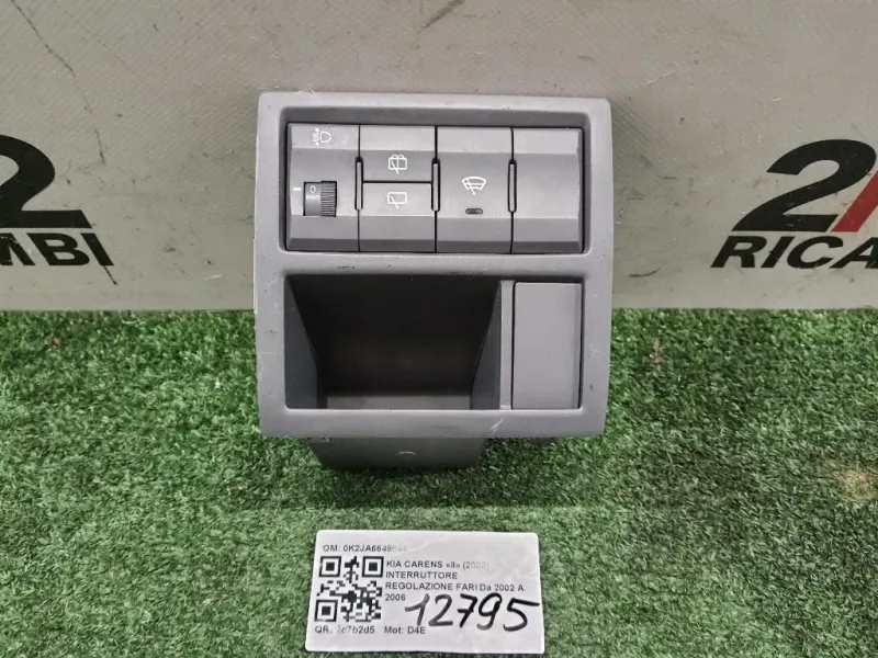 Interruttore Regolazione FARI 0K2JA6649044 Kia Carens II 2002