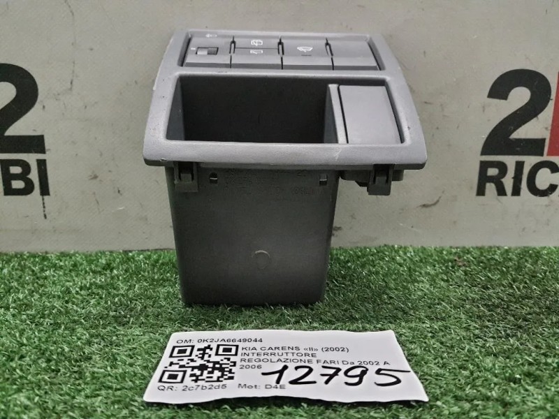 Interruttore Regolazione FARI 0K2JA6649044 Kia Carens II 2002