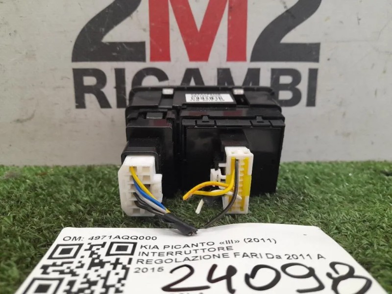 Interruttore Regolazione FARI 4971AQQ000 Kia Picanto III 2011