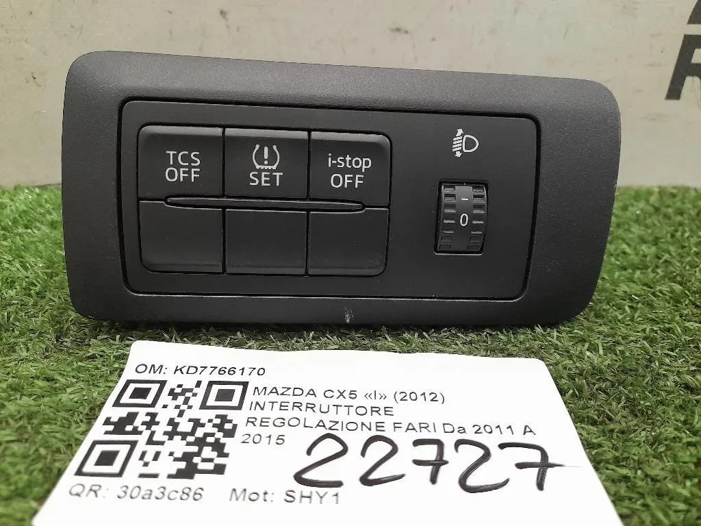 Interruttore Regolazione FARI KD7766170 Mazda CX5 I 2012