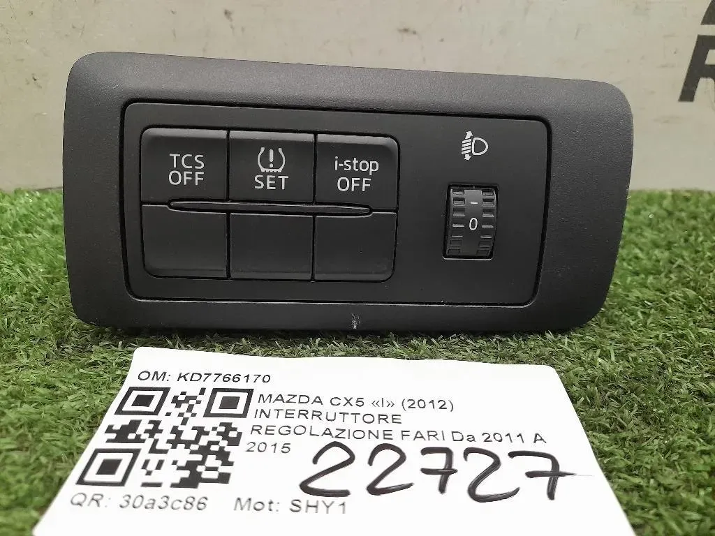 Interruttore Regolazione FARI KD7766170 Mazda CX5 I 2012