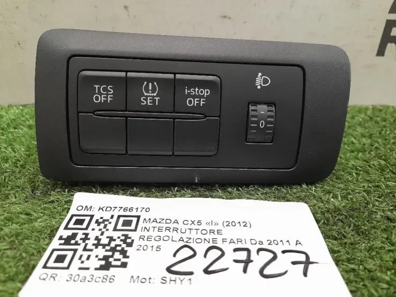 Interruttore Regolazione FARI KD7766170 Mazda CX5 I 2012