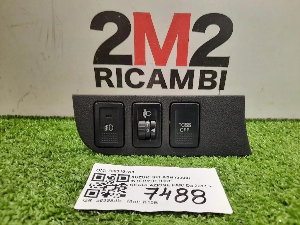 Interruttore Regolazione FARI 7383151K1 Suzuki Splash 2008