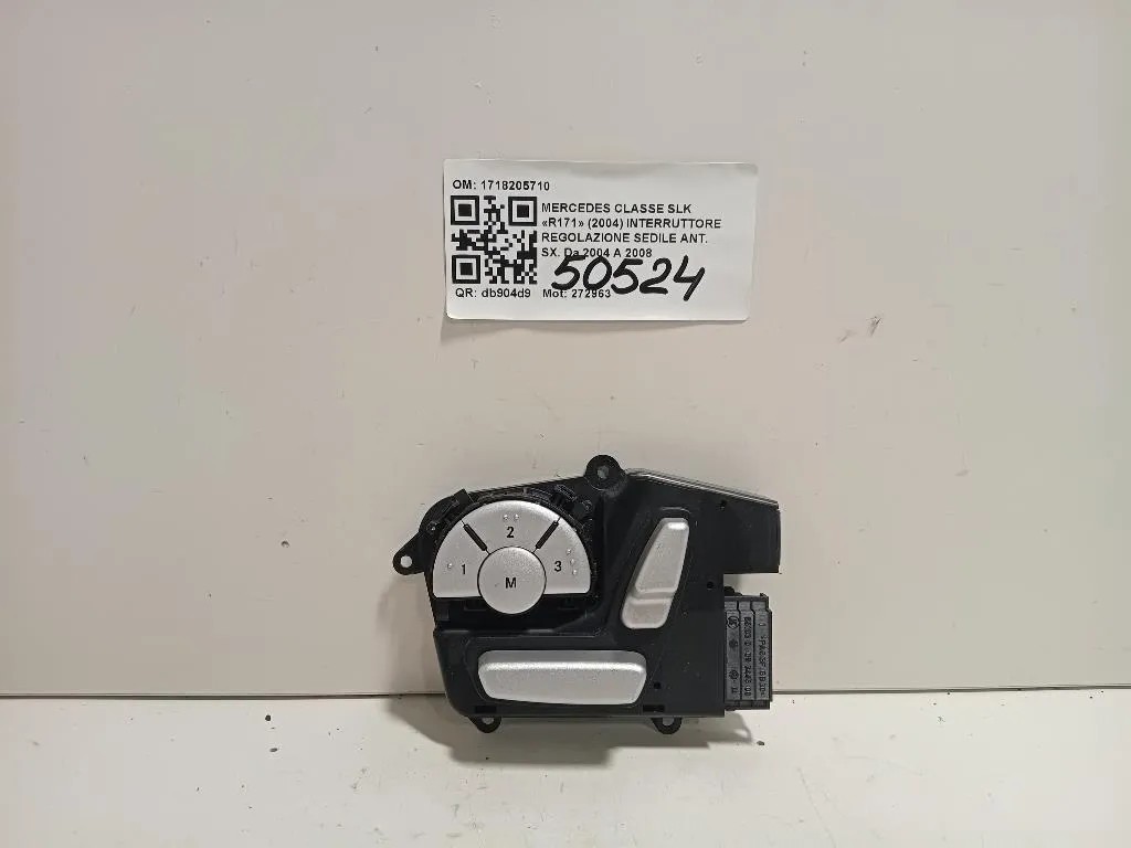 Interruttore Regolazione Sedile ANT SX 1718205710 Mercedes Classe SLK R171 2004