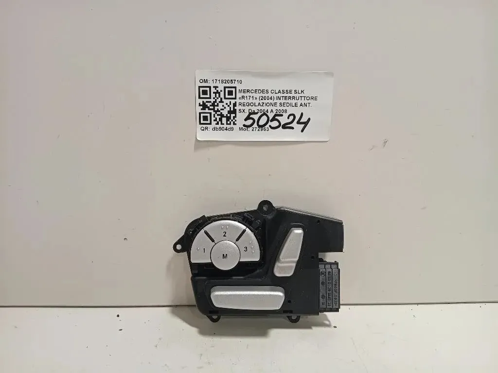 Interruttore Regolazione Sedile ANT SX 1718205710 Mercedes Classe SLK R171 2004