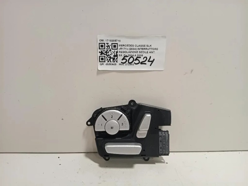 Interruttore Regolazione Sedile ANT SX 1718205710 Mercedes Classe SLK R171 2004